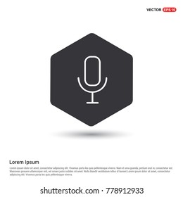 Microphone Icon - EPS 10