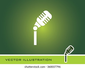 Microphone icon. Eps-10.