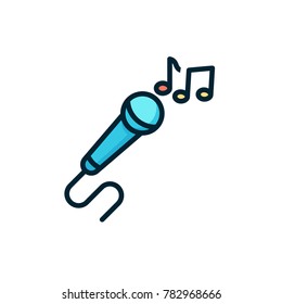 microphone icon filled outline