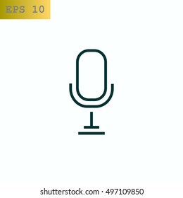 Microphone icon Flat.