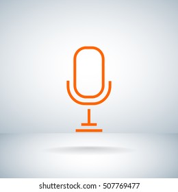 Microphone icon Flat.