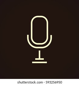 Microphone icon Flat.