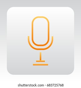 Microphone icon Flat.