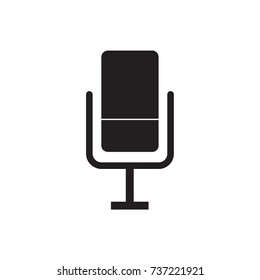 microphone icon flat black