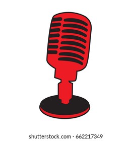 microphone icon flat color