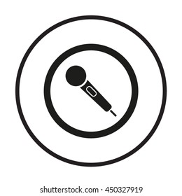 Microphone  icon. Flat design.