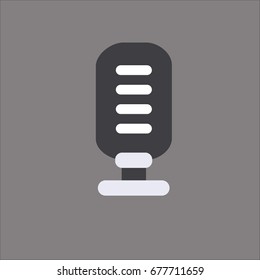 microphone icon flat design