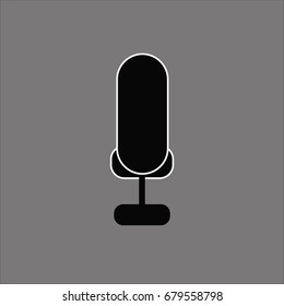 microphone icon flat design