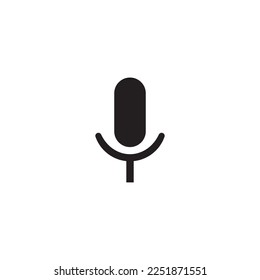  Microphone icon flat design illustration