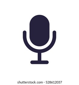 Microphone Vector Icon Microphone Recording Icon Stock Vector (Royalty ...