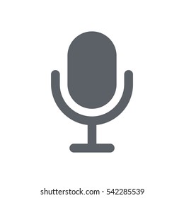 Microphone Icon, flat design style