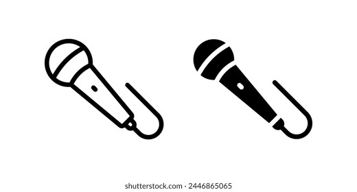 Microphone icon. flat illustration of vector icon for web