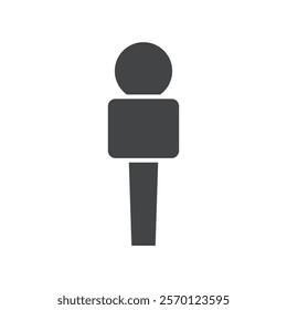 microphone icon Flat logo set collection
