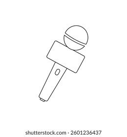 Microphone icon flat style isolated. Vector