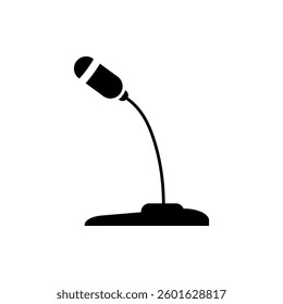 Microphone icon flat style isolated. Vector