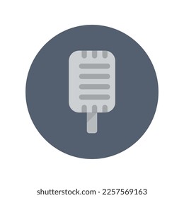 Icono de micrófono, ilustración plana vectorial para interfaz web y móvil, EPS 10