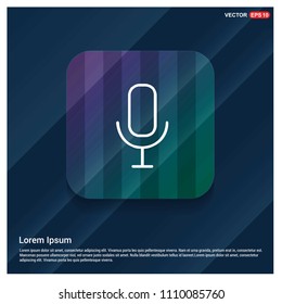 Microphone Icon - Free vector icon
