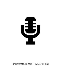 microphone icon glyph style design
