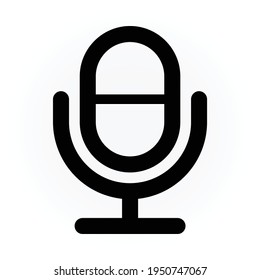 Mikrofon-Symbol für Grafikdesign-Projekte