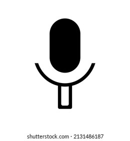 Microphone icon for graphic design projects, voice recorder icon vector design EPS 10