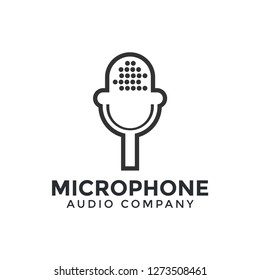 Microphone icon graphic design template illustration vector