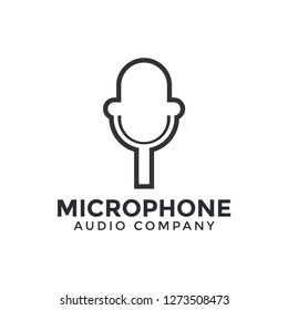 Microphone icon graphic design template illustration vector