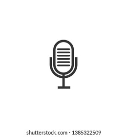 Microphone icon graphic design template vector illustration