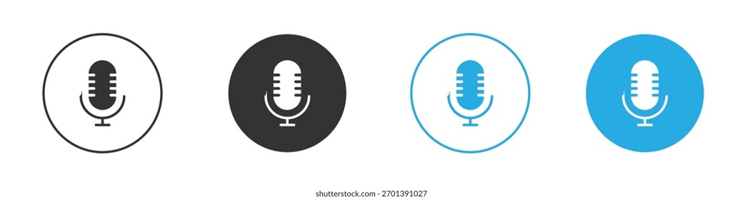 Microphone icon. Graphic icon design template