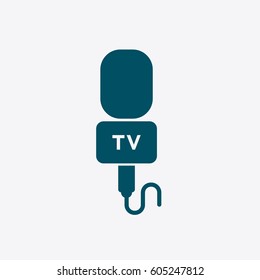 Microphone Icon. Graphic Vector Flat Isolated Silhouette