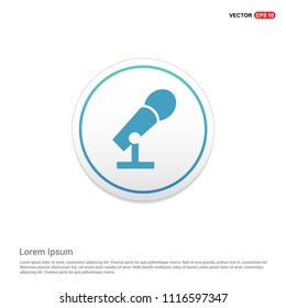 Microphone icon Hexa White Background icon template - Free vector icon