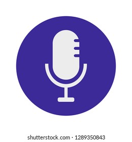 microphone icon illustration