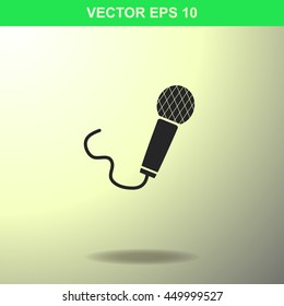 Microphone icon. Illustration for business.