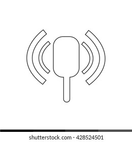 microphone icon Illustration design
