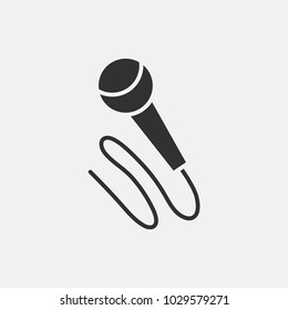 Microphone icon illustration isolated vector sign symbol