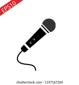 microphone icon illustration isolated vector sign symbol