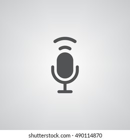Microphone icon illustration isolated vector sign symbol
