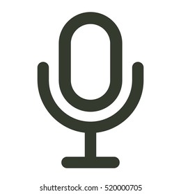 Microphone icon illustration isolated vector sign symbol