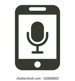 Microphone icon illustration isolated vector sign symbol