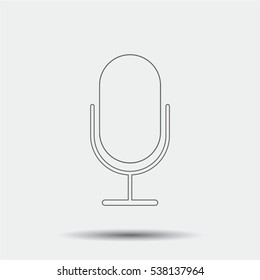 Microphone Icon illustration isolated vector sign symbol