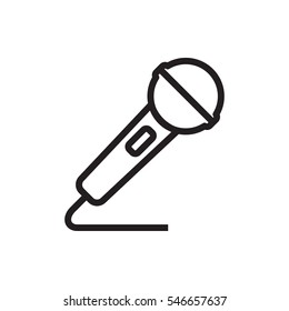microphone icon illustration isolated vector sign symbol