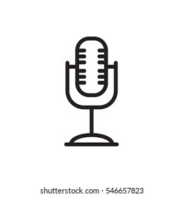 microphone icon illustration isolated vector sign symbol