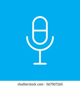 microphone icon illustration isolated vector sign symbol