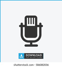 microphone icon illustration isolated vector sign symbol