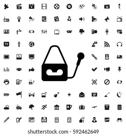 microphone icon illustration isolated vector sign symbol Media icons vector set.