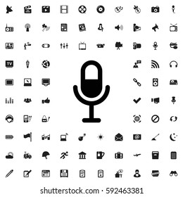 microphone icon illustration isolated vector sign symbol Media icons vector set.