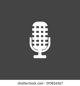 Microphone icon illustration isolated vector sign symbol