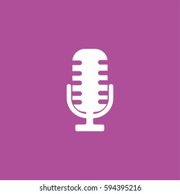Microphone icon illustration isolated vector sign symbol