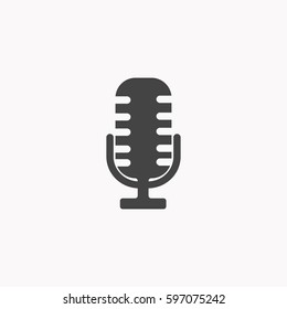 Microphone icon illustration isolated vector sign symbol