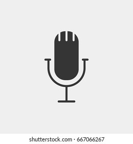 Microphone icon illustration isolated vector sign symbol
