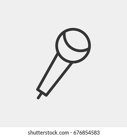 Microphone  icon illustration isolated vector sign symbol
